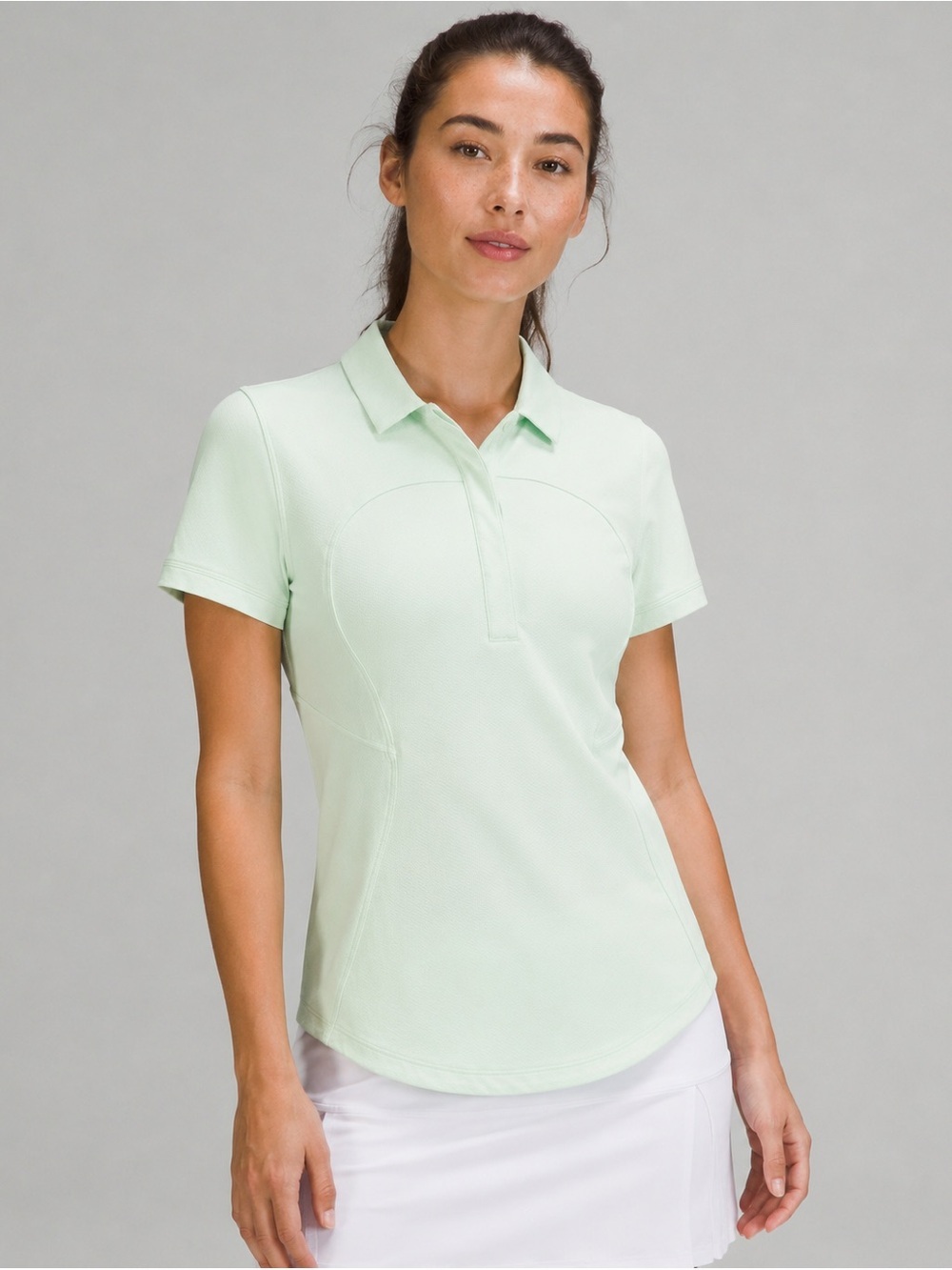 Lululemon Women’s Quick dry Mint green Polo shirt Golf Tennis Athletic 6/8